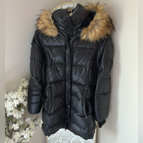 SAM. Millennium faux Fur Trim Down Coat - Picture 2 of 16